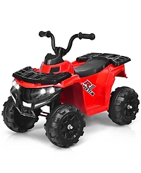 Gymax Kids Ride On Car 6V Battery Powered Atv w/4 Anti-skid Wheels Music Player
