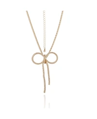 BCBGeneration Gold Bow Pendant Chain Necklace