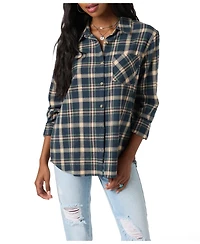 O'Neill Women's Logan Long Sleeve Flannel Shirt