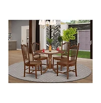 East West Furniture Dining Room Set Mahogany