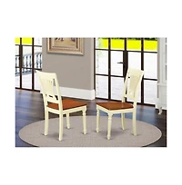 East West Furniture Dining Room Set Buttermilk & Cherry