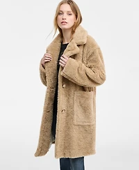 Boss Orange Women's Oversized Teddy Faux-Fur Coat