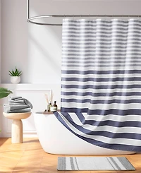 Madison Park Ariana Ombre Waffle Shower Curtain, 72" x