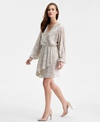 Boss Orange Women's Sequin Blouson-Sleeve Dress