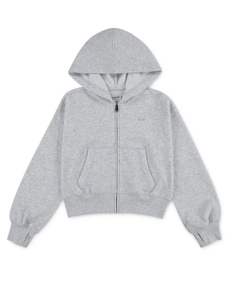 abercrombie kids Girls Essential Full-Zip Hooded Sweatshirt