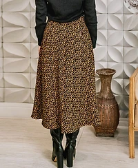 Cupshe Women's Rebel Rules Animal Print Midi Skirt