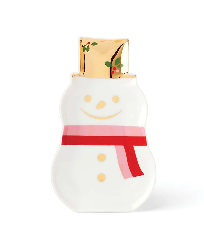 Kate Spade Be Jolly Snowman Candy Dish