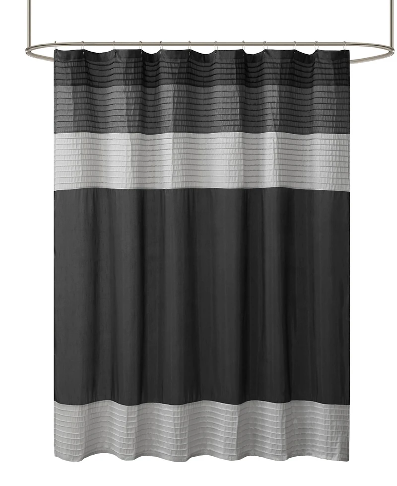 Madison Park Amherst Faux Silk Shower Curtain, 72" x 84"