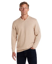 Weatherproof Vintage Men's Cotton Cashmere Holiday V-Neck Sweater