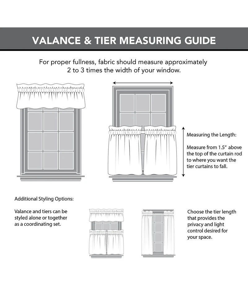 Slub Textured Linen Blend Cafe Curtain Pair