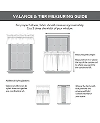 Slub Textured Linen Blend Cafe Curtain Pair