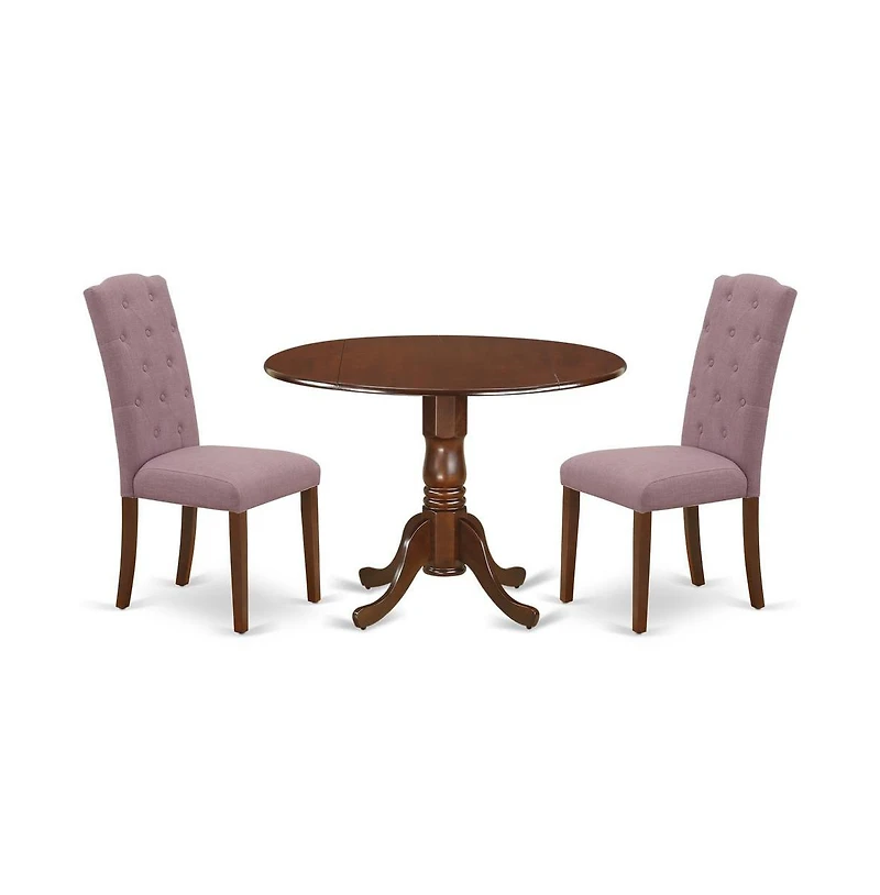 East West Furniture Dining Room Set Mahogany
