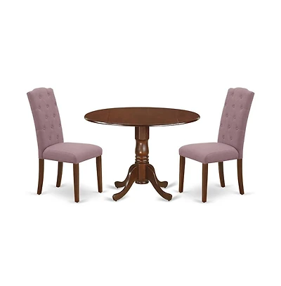East West Furniture Dining Room Set Mahogany