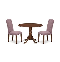 East West Furniture Dining Room Set Mahogany