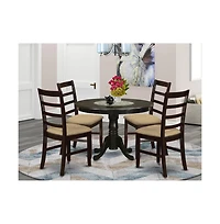 East West Furniture 5 Pc small Kitchen Table set-Dining Table and 4 Kitchen Chairs