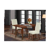 East West Furniture Dining Room Set Mahogany