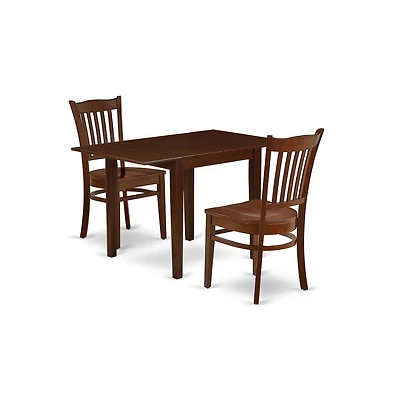 East West Furniture Dining Room Set Mahogany