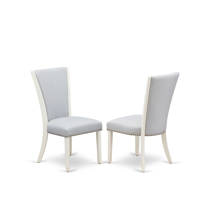 East West Furniture 5-Piece Dinette Set Includes 4 Mid Century Dining Chairs with Upholstered Seat and Stylish Back-Rectangular Rectangular Dining Tab