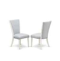 East West Furniture 5-Piece Dinette Set Includes 4 Mid Century Dining Chairs with Upholstered Seat and Stylish Back-Rectangular Rectangular Dining Tab