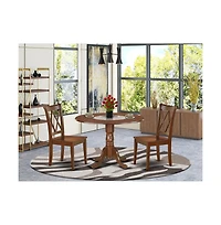 East West Furniture Dining Room Set Mahogany