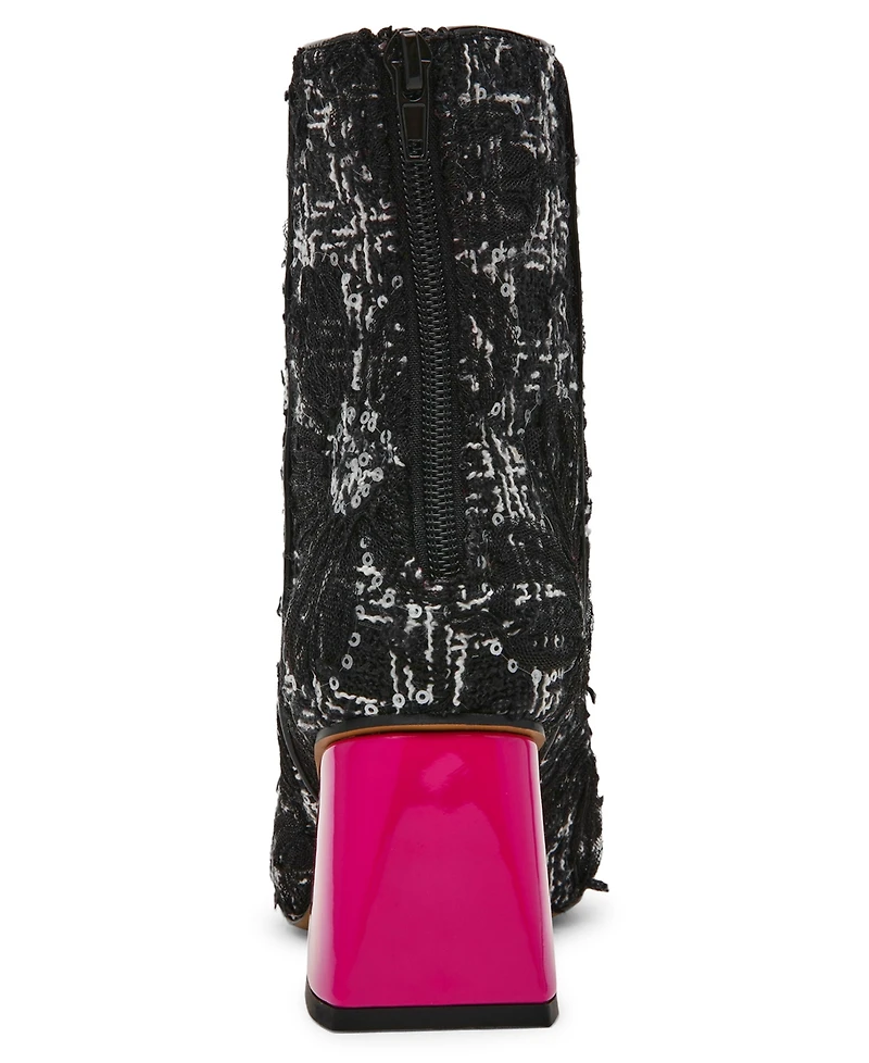 Betsey Johnson Women's Stevie Block Heel Dress Booties