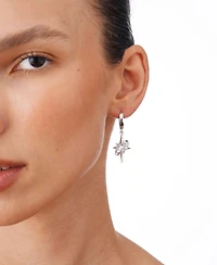 Huggie Earrings With Pearl Sparkle Charm 1.3