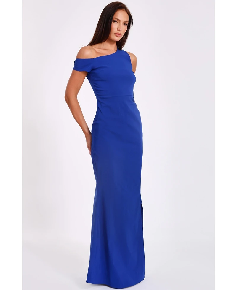 Quiz Women's Bengaline Strap Off Shoulder Wrap Maxi Dress