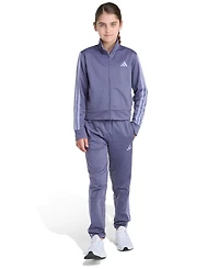 adidas Girls 2T-6X Two Piece Regular Fit Jacket and Joggers Set