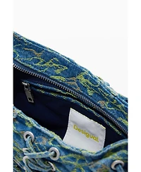 Desigual Women's Medium braided denim bag