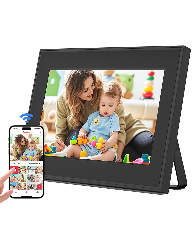Sugift 10.1" WiFi Digital Picture Frame with Ips Touchscreen and 16GB Storage Auto Rotate Share Photos and Videos