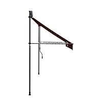 Retractable Awning Orange and Brown