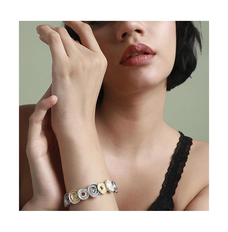 Sohi Textured Rose Bracelet
