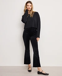 Good American Women's Velvet High Rise Kick Flare Pants