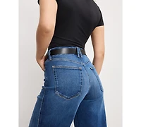 Good American Petite Skate Wide Leg Jeans