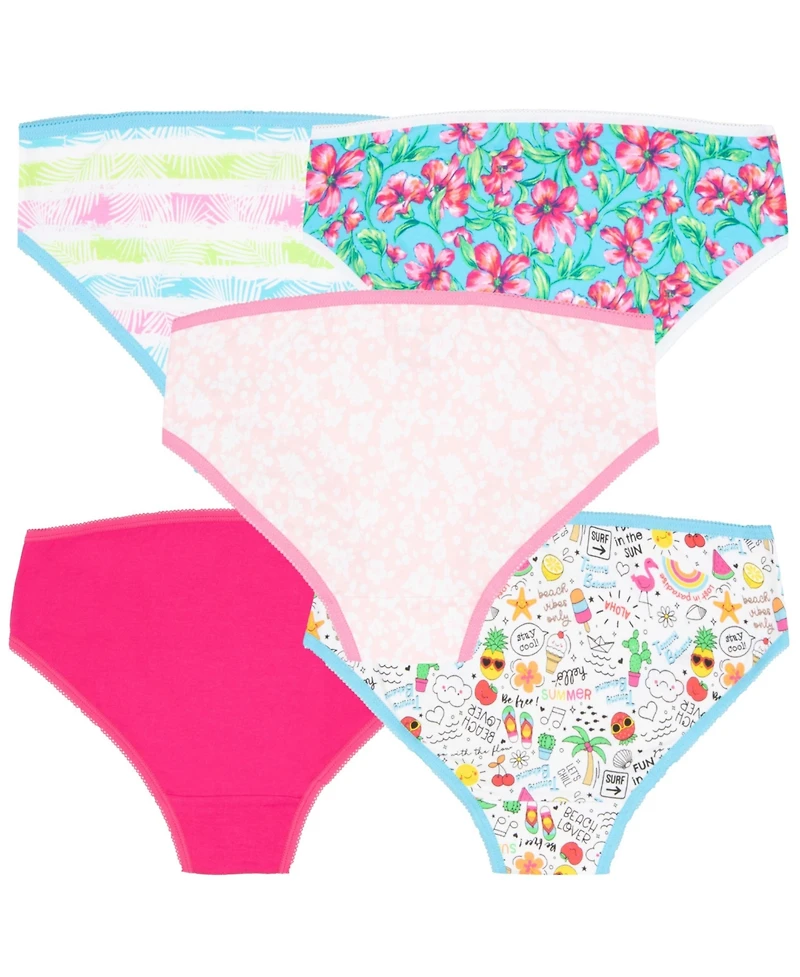 Tommy Bahama Toddler Girls Cotton 5 Pack Underwear