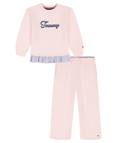 Tommy Hilfiger Girls 4-6X 2-Piece Long Sleeves Top and Pants Set