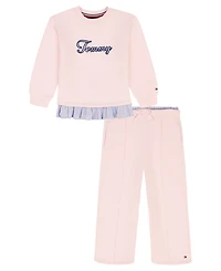Tommy Hilfiger Girls 4-6X 2-Piece Long Sleeves Top and Pants Set