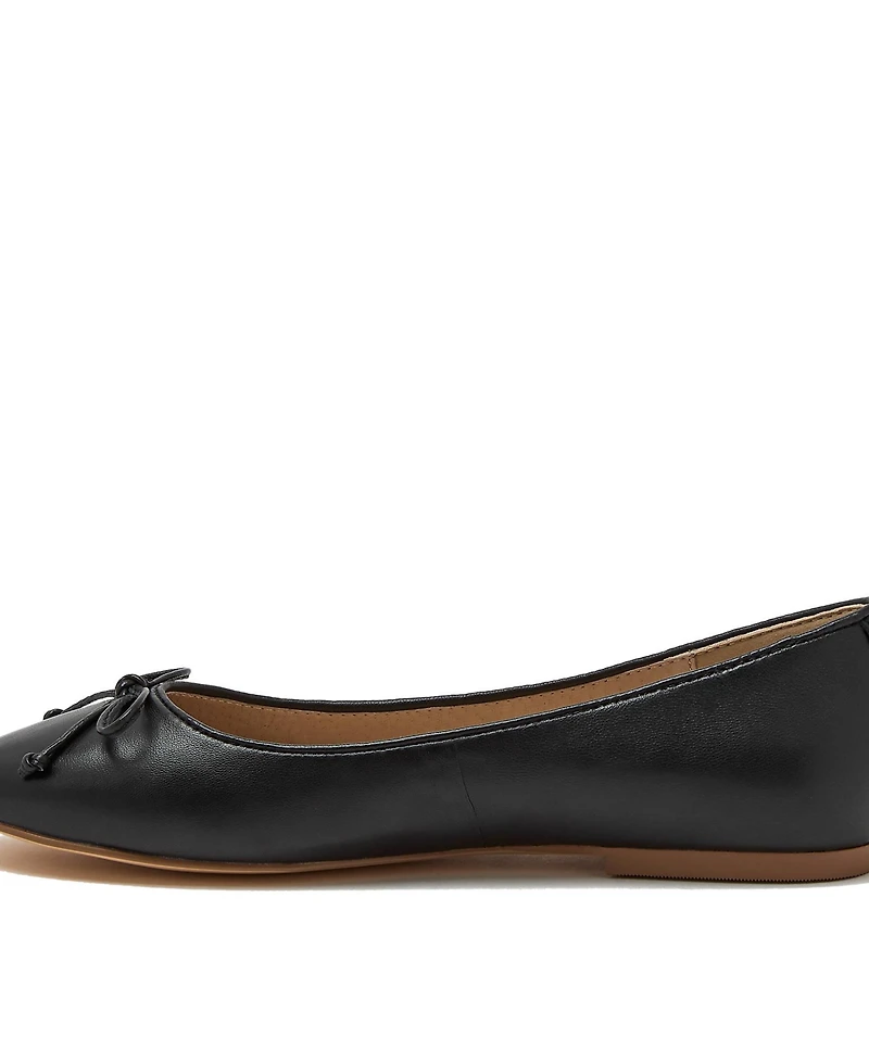 Lands' End Women's Essential Leather Ballet Flats