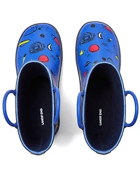 Lands' End Toddlers Pull On Splash Rubber Rain Boots