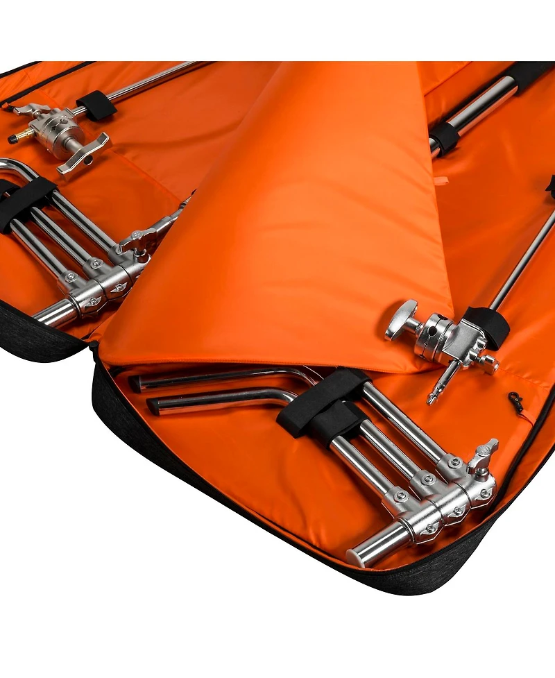 Matthews 40" C+ Stand with Turtle Base, Grip Head and Arm, Chrome, 2-Pack, Bundle with Slinger L7 BigBag 2 Durable Case