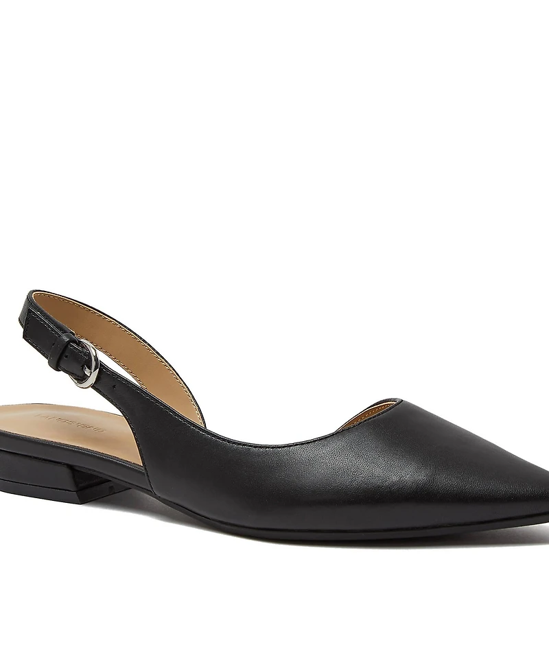 Lands' End Women's Leather Slingback Low Heels