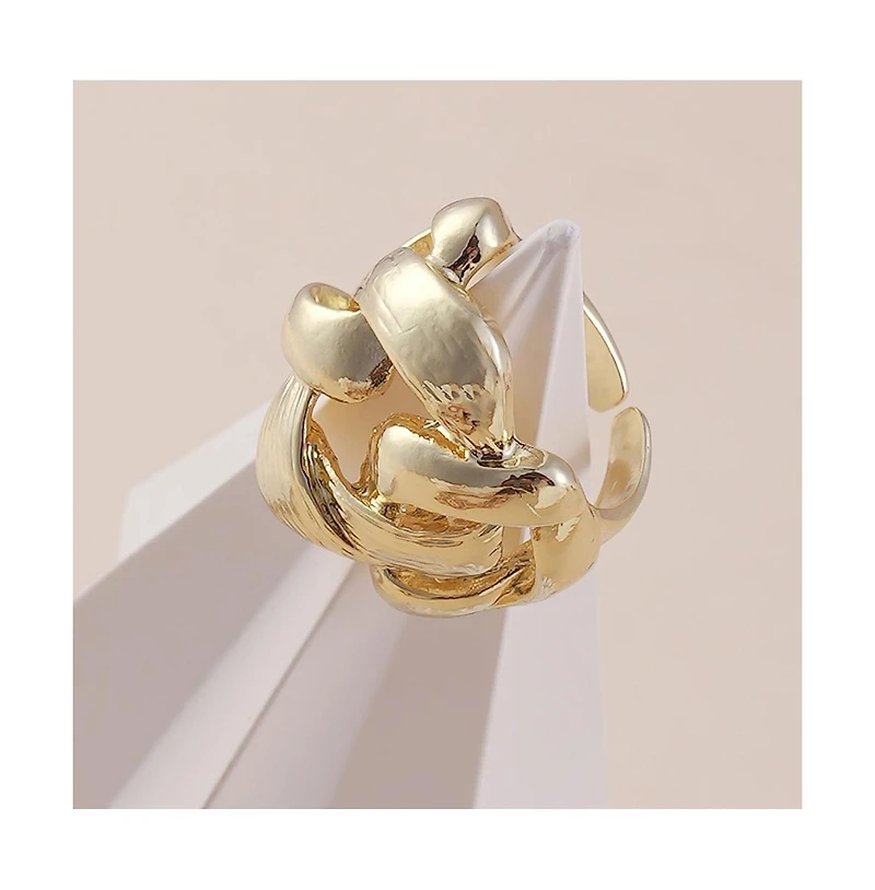 Sohi Women's The Medium Link Statement Ring