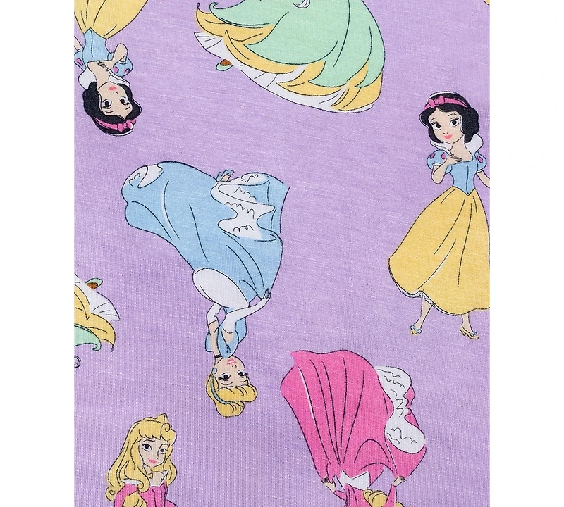 Ame Girls Toddler 2T-4T 2-Piece Disney Princess Printed Top and Pants Pajama Set