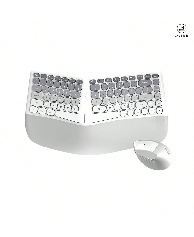 Ergonomic 2.4Ghz Wireless Keyboard Mouse Combo