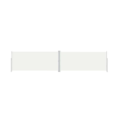 vidaXL Side Awning Cream