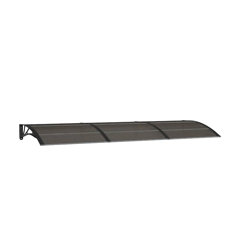 vidaXL Door Canopy Black Polycarbonate 118.1 x 39.4 in Durable