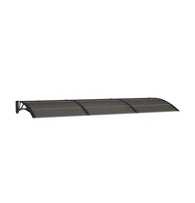 vidaXL Door Canopy Black Polycarbonate 118.1 x 39.4 in Durable