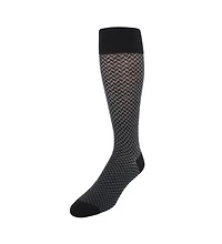 Trafalgar Benoit Herringbone Patterned Mid-Calf Merino Wool Socks (1 Pair)