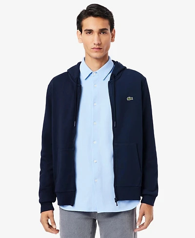 Lacoste Men's Zip-Up Fleece Hoodie