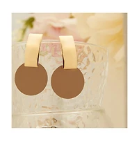 Sohi Women's Gold Plated Designer Drop Earrings